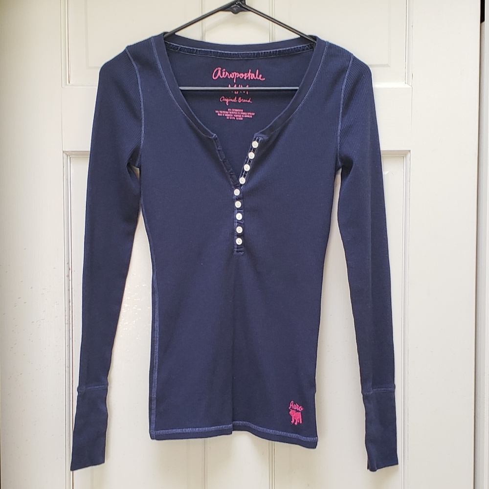 Aero Half Button Down Long Sleeve
